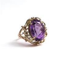 Anneau Goldside Femme in Or rosé Ametista AN.GS0014